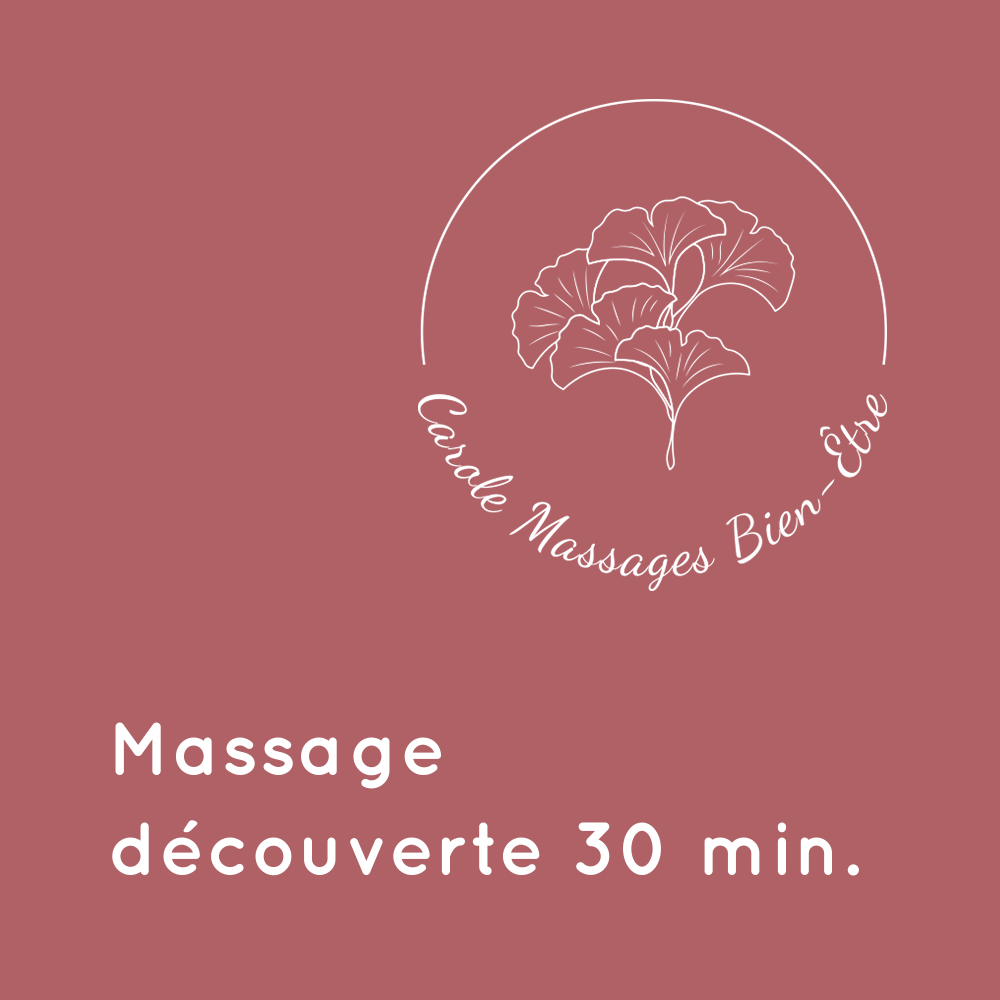 Carte cadeau Massage découverte 30 min ~ Carole Massages Bien-Être Carte cadeau Massage découverte 30 min ~ Carole Massages Bien-Être